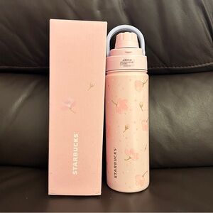 Authentic Starbucks China 2025 Sakura Pink 21oz Stainless Steel Tumbler Cup NEW